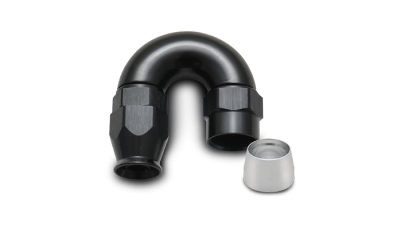 Vibrant -8AN 180 Degree Elbow Hose End Fitting for PTFE - 28808