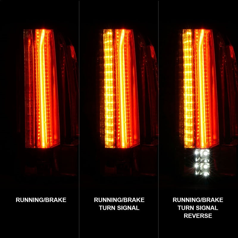 ANZO 2015-2017 GMC Yukon/Yukon XL LED Taillights Chrome - 311277