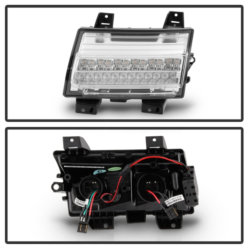 Spyder Jeep Wrangler 2018-2019 (Halogen Model Only) LED Front Bumper - 5086778