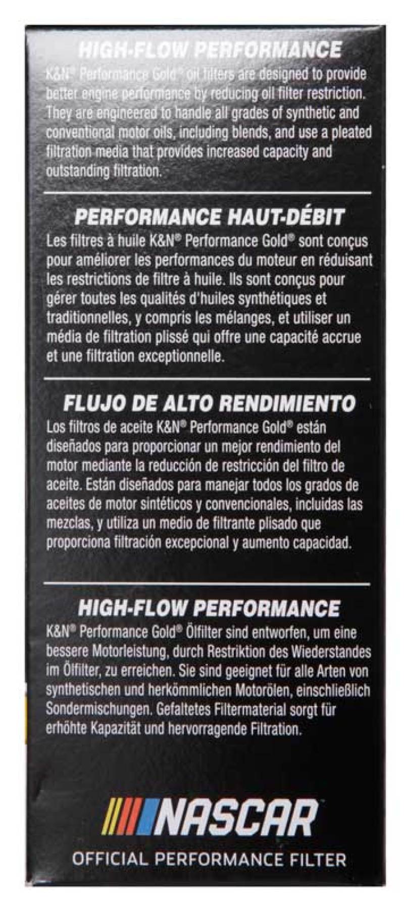 K&N Performance Oil Filter for 11-13 Chrysler 200/300 3.6L / - HP-7025