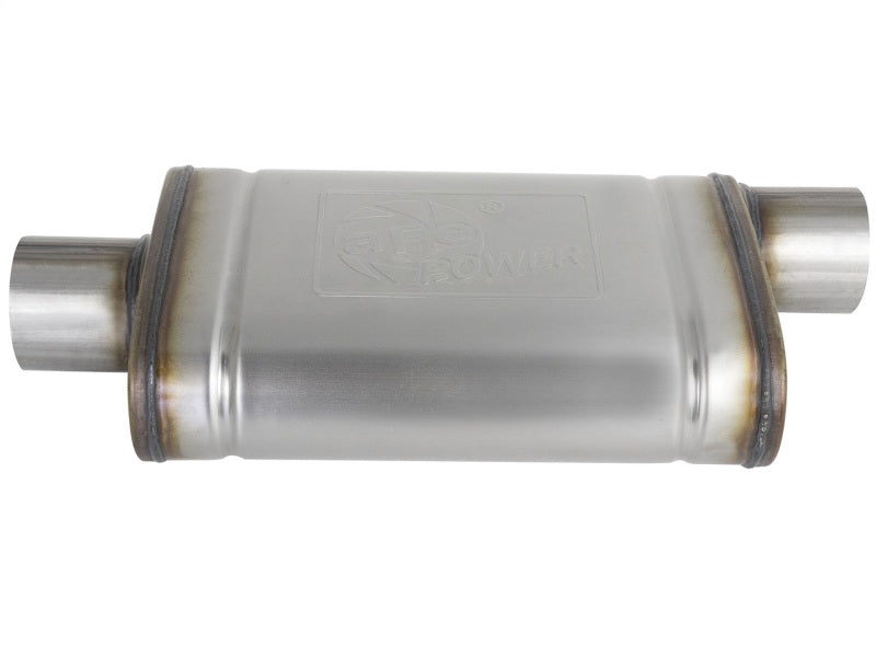 aFe MACHForce XP SS Muffler 3in Center Inlet / 3in - 49M00031