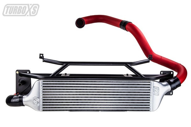 Turbo XS FMIC for 15-16 Subaru WRX - Wrinkle Red - W15-FMIC-RED