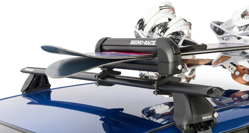 Rhino-Rack Universal Ski/Snowboard Carrier - Fits 3 Pairs of Skis - 573