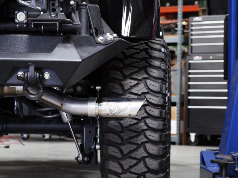 aFe MACHForce XP Exhausts Cat-Back SS-409 EXH CB Jeep Wrangler - 49-46211