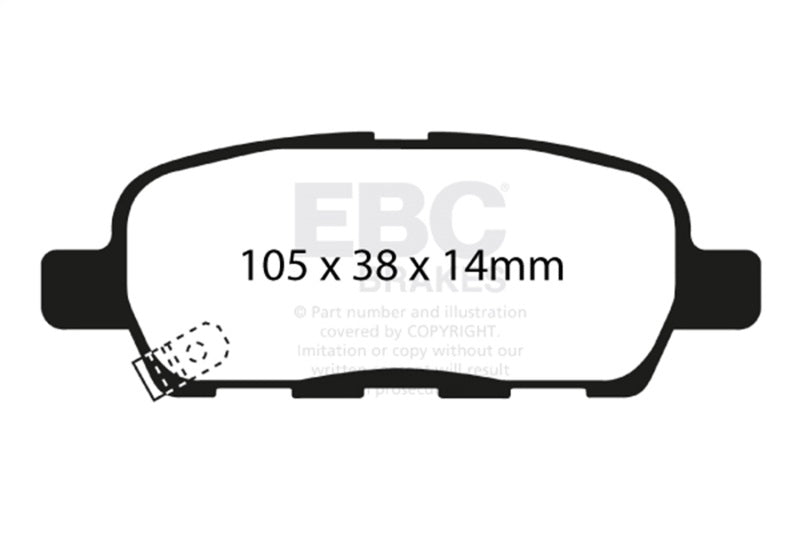 EBC Yellowstuff Brake Pad Sets (Rears Only) - DP41666R