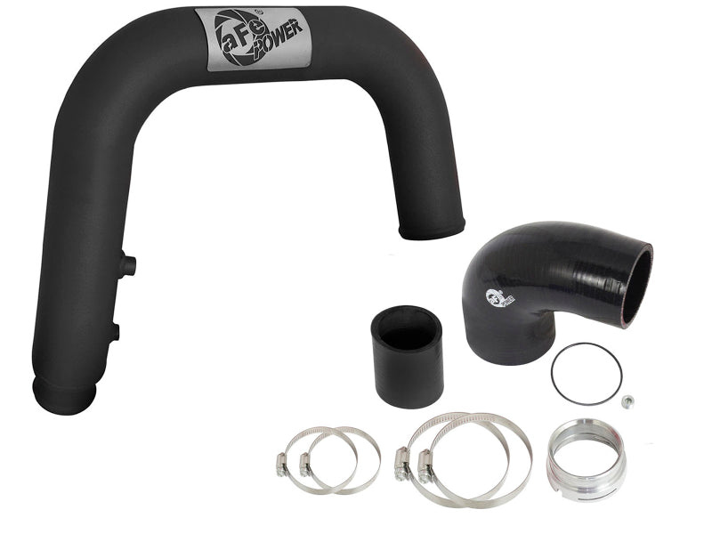 aFe BladeRunner 2.5in Black IC Tube Hot Side w/ Coupling - 46-20268-B