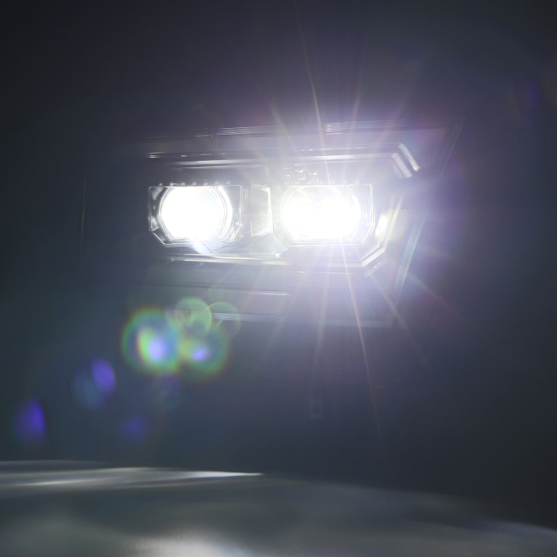 AlphaRex 19-22 Dodge Ram 1500 LUXX LED Proj Headlights Black - 880576