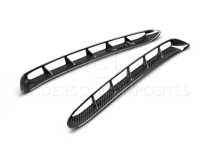 Anderson Composites 15-17 Mustang Carbon Fiber GT350 Style Fender Vent - AC-FF15FDMU-GR-01