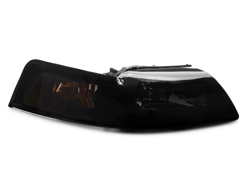 Raxiom 99-04 Ford Mustang Axial Series OE Style Headlights- Black - 49110