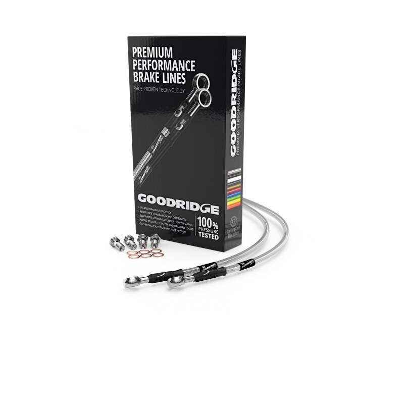 Goodridge 14-19 Honda TRX420 FA1&2/FM/TE/TM Stainless Steel Brake Line Kit - 61030