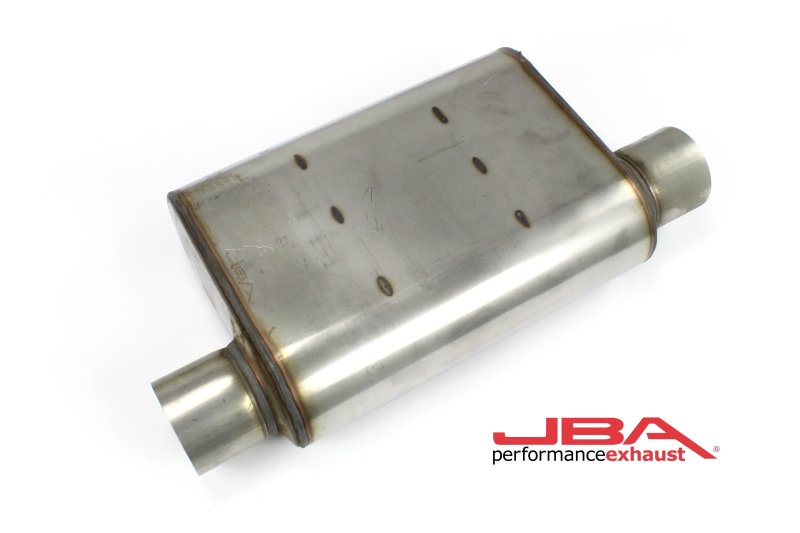 JBA Universal Chambered Style 304SS Muffler 13x9.75x4in 3in In/Out Dia - 40-301301