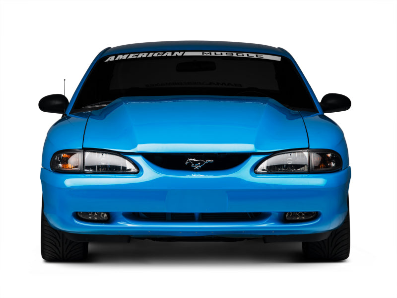 Raxiom 94-98 Mustang Axial Series Cobra Style Headlights- Black Housing - 49050