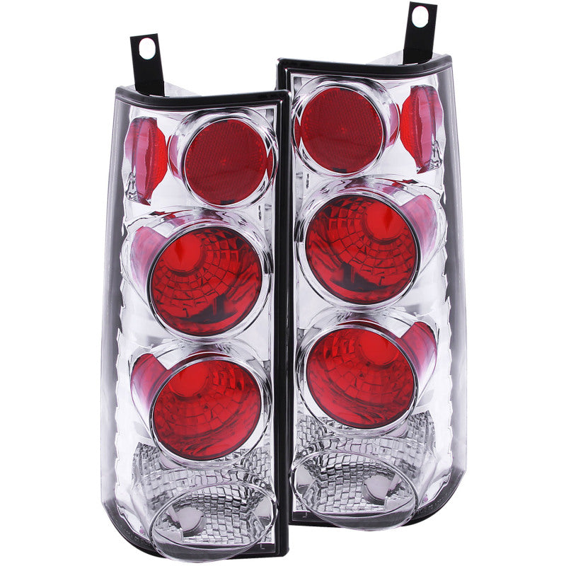ANZO 1996-2002 Gmc Savana Taillights Chrome - 211147