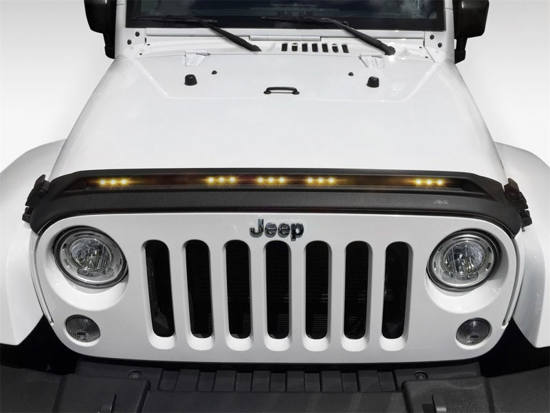 AVS 2007-2018 Jeep Wrangler JK Aeroskin Low Profile Hood Shield - 753060