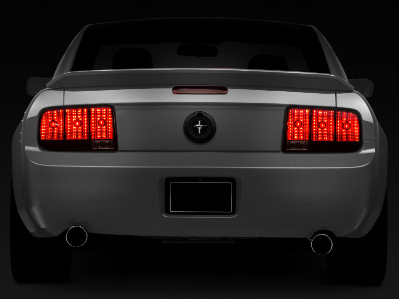Raxiom 05-09 Ford Mustang Tail Lights- Black Housing (Smoked Lens) - 49066