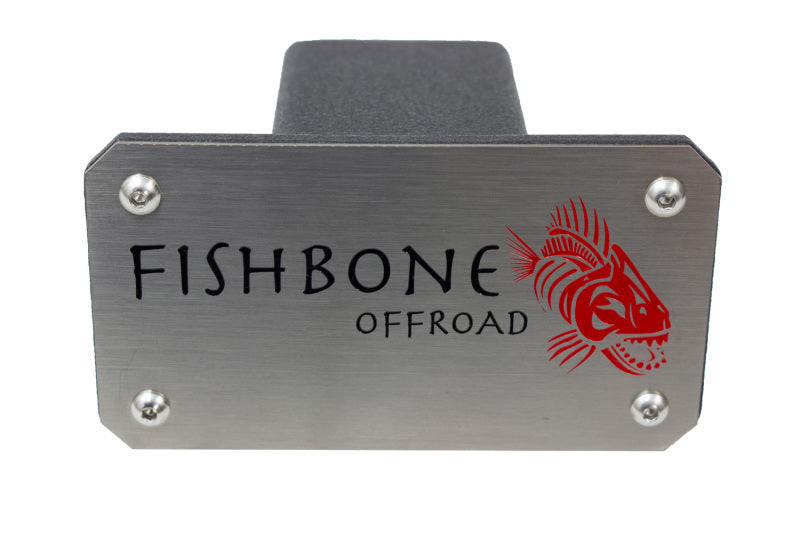Fishbone Offroad Hitch Cover - 2In Hitch - Black Powdercoated - FB32096