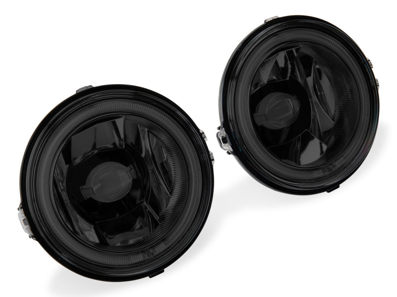 Raxiom 13-14 Ford Mustang GT CCFL Halo Fog Lights (Smoked) - 49177