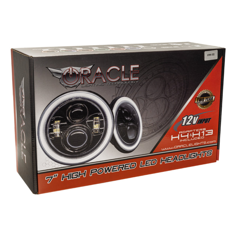 Oracle 07-18 Jeep Wrangler JK Switchback LED Halo Headlights - - 5769-123