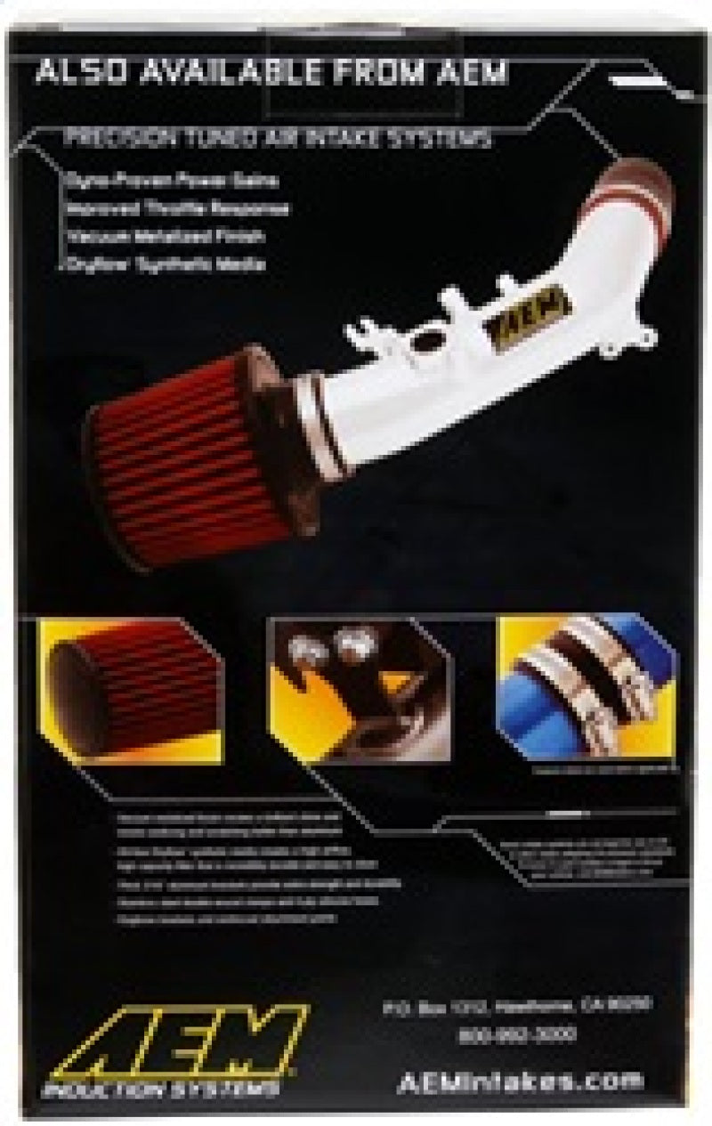 AEM 2-3/4in x 6-7/8in Oval Dryflow Air Filter - 21-2128DK
