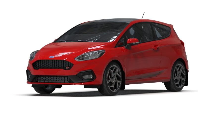 Rally Armor 18-23 Ford Fiesta ST MK8 Black UR Mud - MF60-UR-BLK/WH