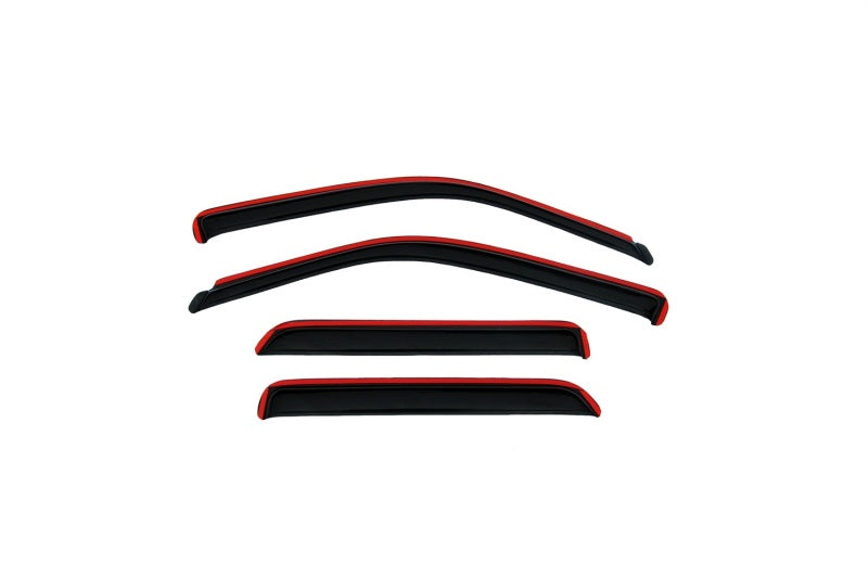 AVS 07-10 Mitsubishi Outlander Ventvisor In-Channel Front & Rear Window - 194555