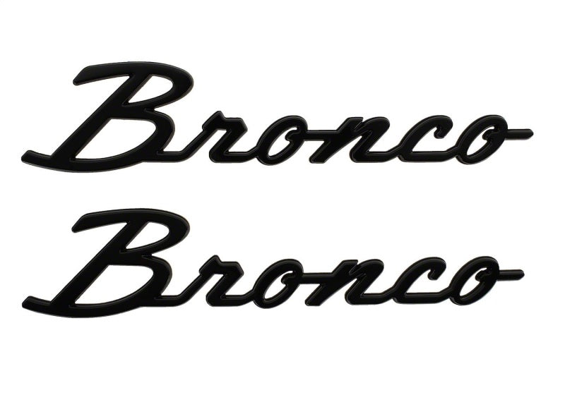 Ford Racing 21-24 Bronco Classic Script Fender Badge Kit - - M-1447-BSGS