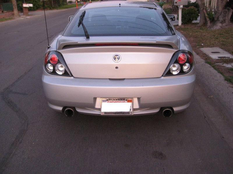 Spyder Hyundai Tiburon 03-05 Euro Style Tail Lights Black ALT-YD-HYT03-BK - 5005434