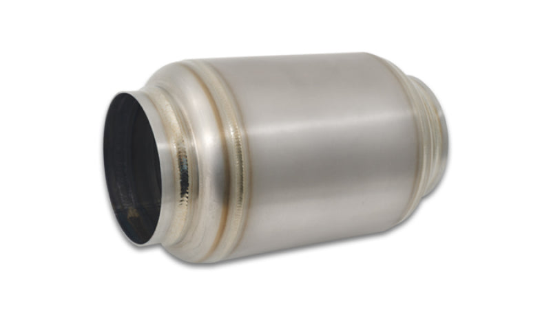 Vibrant Titanium Muffler w/Natural Tip 3in. Inlet / 3in. Outlet - 17630