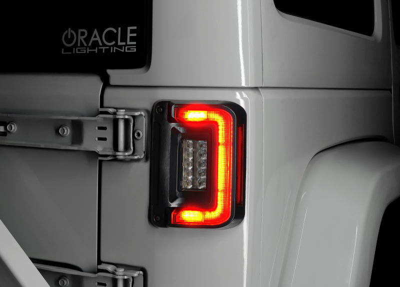 Oracle 07-17 Jeep Wrangler JK Flush Mount LED Tail Lights - 5891-504-T