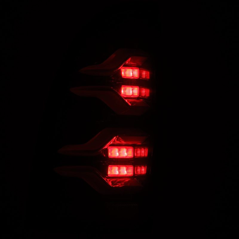 AlphaRex 05-15 Toyota Tacoma LUXX LED Taillights Alpha Blk w/Activ - 680050