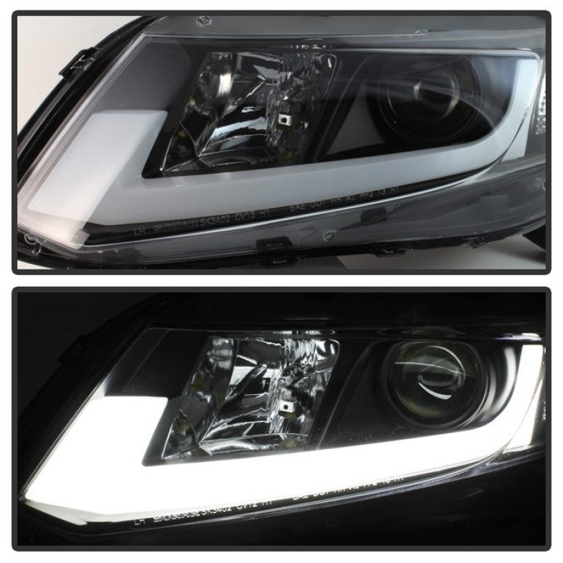 Spyder 12-14 Honda Civic (Excl. 2014 Coupe) Projector Headlights Lgtbr - 5076519