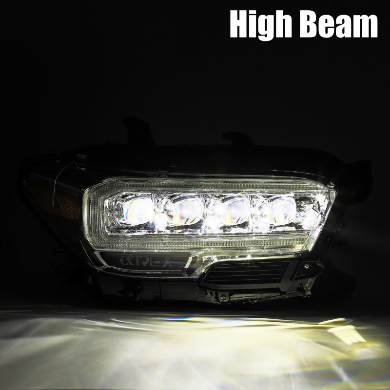AlphaRex 16-20 Toyota Tacoma NOVA LED Projector Headlight Plank Style - 880705