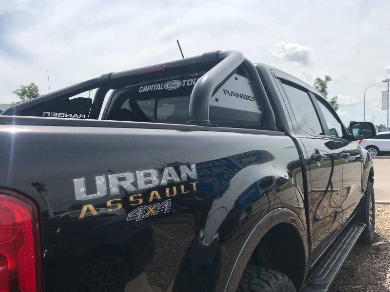 EGR 2019+ Ford Ranger Black Powder Coat S-Series Sports Bar - SBAR0112