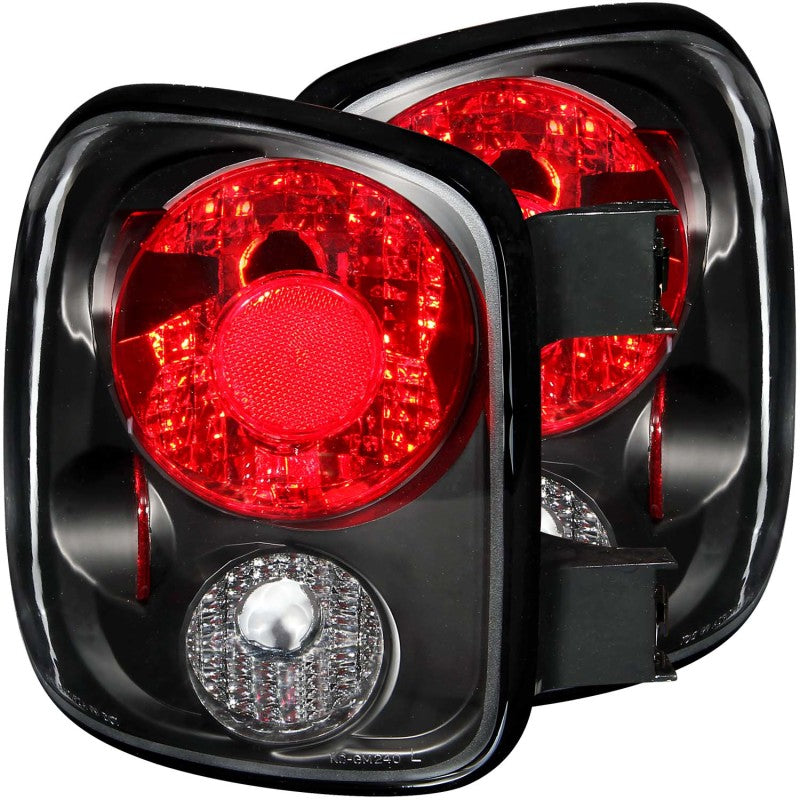 ANZO 1999-2004 Chevrolet Silverado Taillights Black - 211028