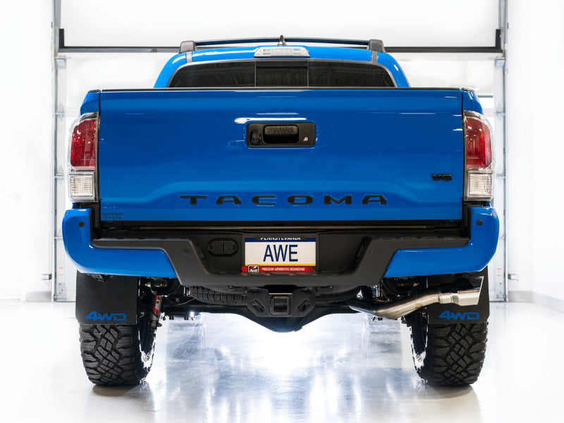 AWE 16-22 Toyota Tacoma 0FG Catback Exhaust w/ BashGuard - - 3015-32826