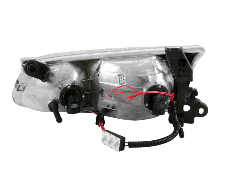 ANZO 2000-2001 Toyota Camry Crystal Headlights w/ Halo Chrome - 121124