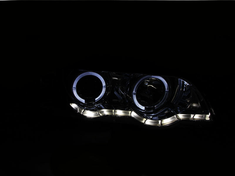 ANZO 2000-2003 BMW X5 Projector Headlights w/ Halo Chrome - 121397