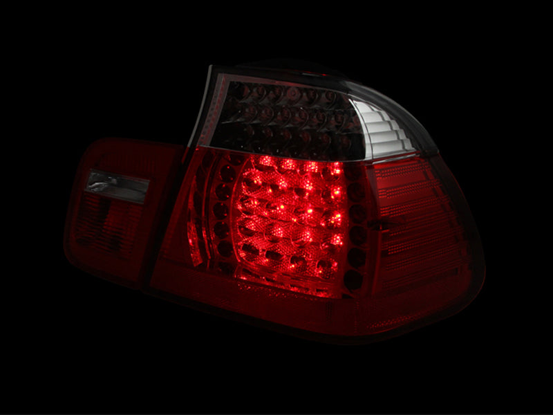 ANZO 2002-2005 BMW 3 Series E46 LED Taillights Red/Clear - 321096