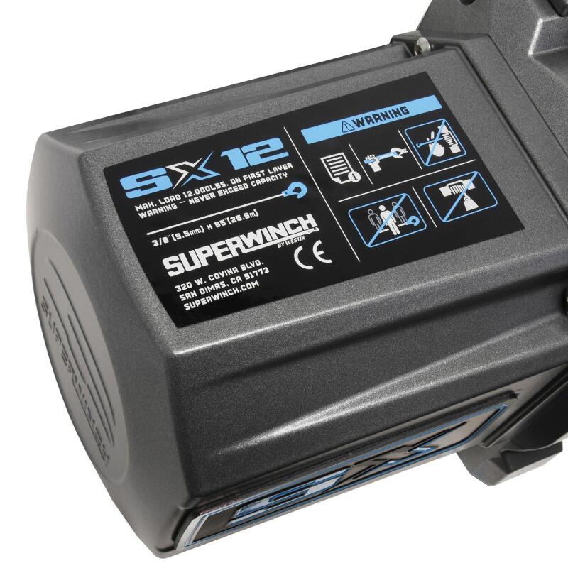 Superwinch 12000 LBS 12V DC 3/8in x 85ft Wire Rope - 1712200