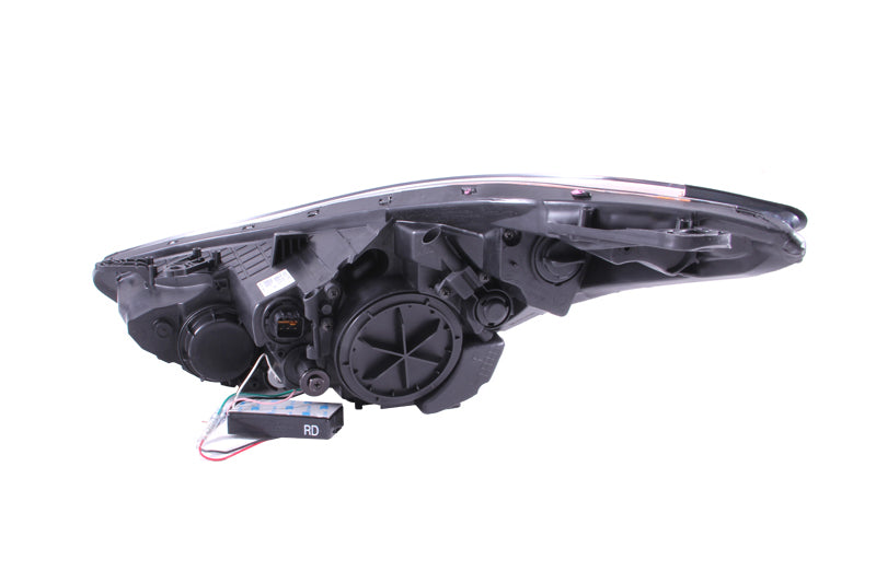 ANZO 2011-2014 Hyundai Elantra Projector Headlights w/ Halo Chrome (CCFL) - 121455