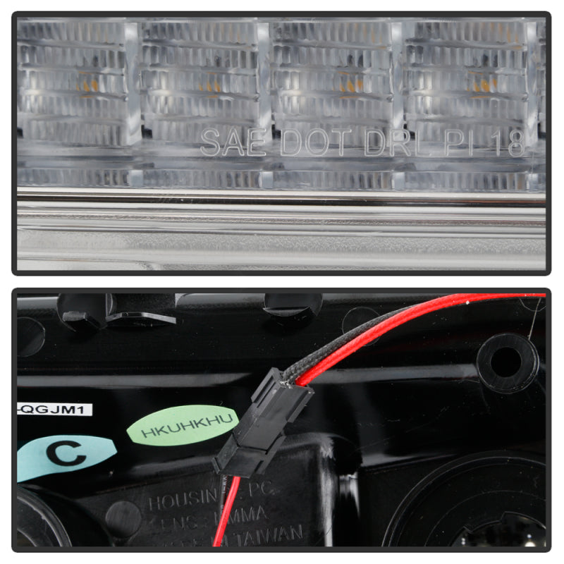 Spyder Jeep Wrangler 2018-2019 (Halogen Model Only) LED Front Bumper - 5086778