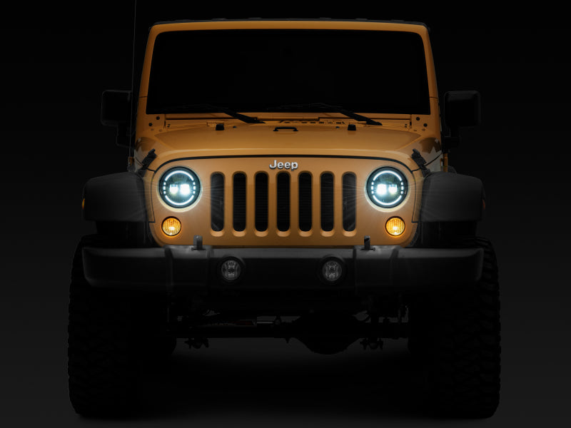 Raxiom 97-18 Jeep Wrangler TJ/JK Axial 7-Inch LED Headlights w/ - J155570