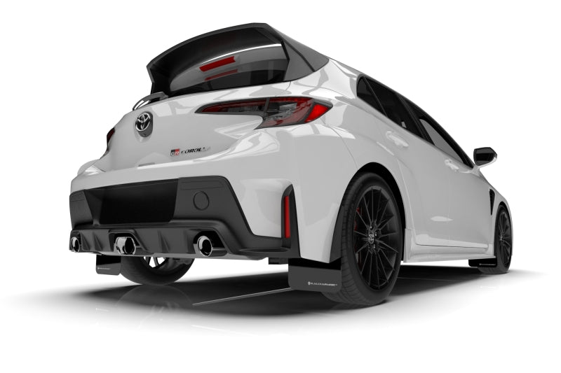 Rally Armor 23-25 Toyota GR Corolla Black UR Mud Flap - MF89-UR-BLK-WH