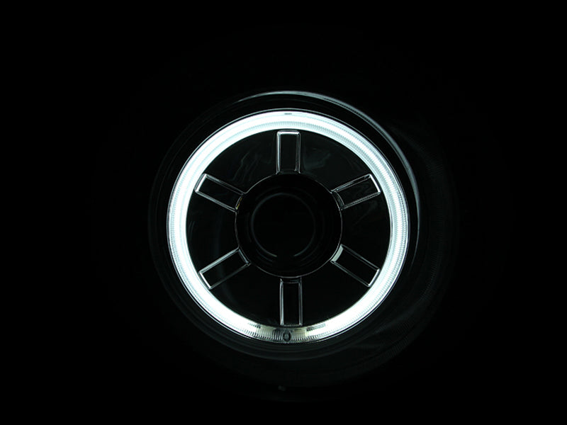 ANZO 2007-2013 Toyota Fj Cruiser Projector Headlights w/ Halo Chrome - 111115