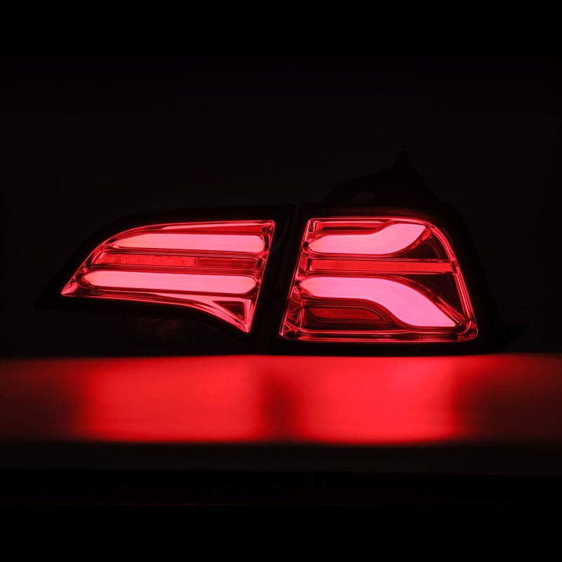 AlphaRex 17-22 Tesla Model 3 PRO-Series LED Tail Lights Red - 601020