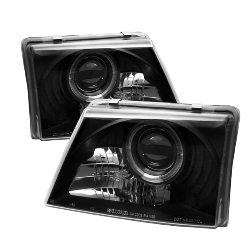 Spyder Ford Ranger 98-00 Projector Headlights LED Halo Black High - 5010520