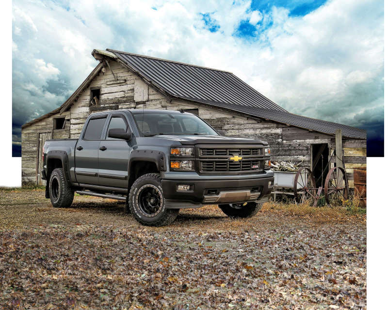 EGR 14+ Chev Silverado 5ft Bed Bolt-On Look Fender Flares - 791674