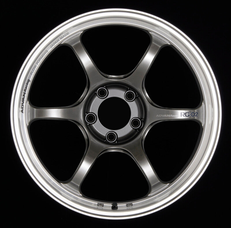 Advan RG-D2 18x9.5 +40mm 5-100 Machining & Racing Hyper Black - YAT8J40DHB