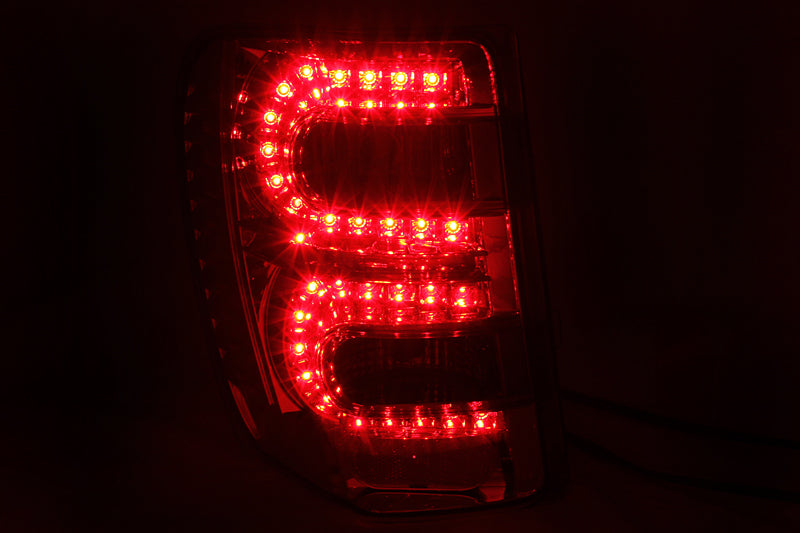 ANZO 1999-2004 Jeep Grand Cherokee LED Taillights Red/Smoke - 311180