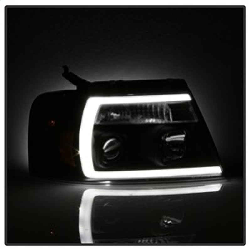 Spyder 04-08 Ford F-150 Projector Headlights - Light Bar DRL - 5084484